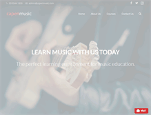 Tablet Screenshot of capenmusic.com